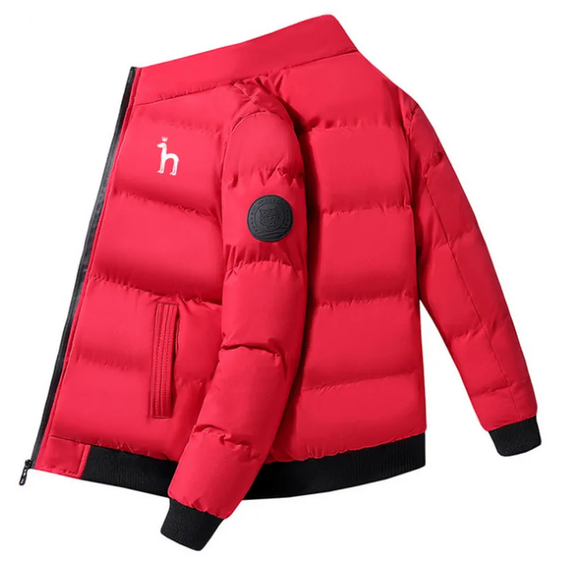 2022Men's Warm Cotton-Padded Jacket Windbreaker Zipper Casual Fashion Outdoor Jacket High Quality Plus Size Cotton-Padded Jacket