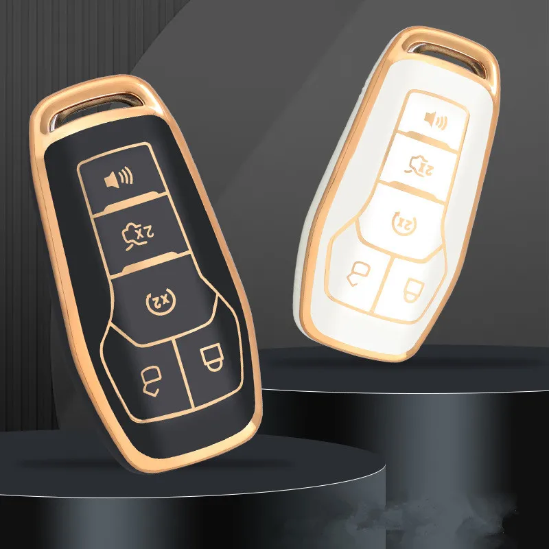 

Remote Key Tpu Car Key Case Cover For 2016 Lincoln MKZ MKC Mkx 2015 Edge 2016 2017 2018 Ford Explorer 2016 Fusion 2015 Mustang