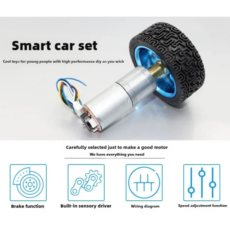 JGA25-370 Энкодер мотор-редуктора постоянного тока может измерять скорости рулевого