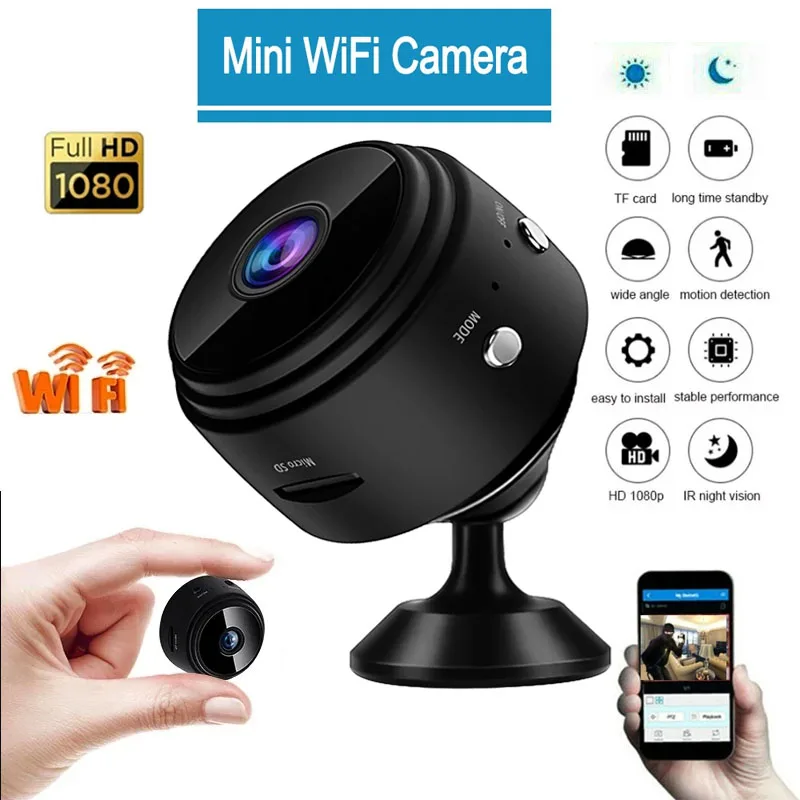 

New 1080p High-definition Video Surveillance Wifi Camera Infrared Night A9 Camera Wireless Mini Camcorder Micro Voice Recorder