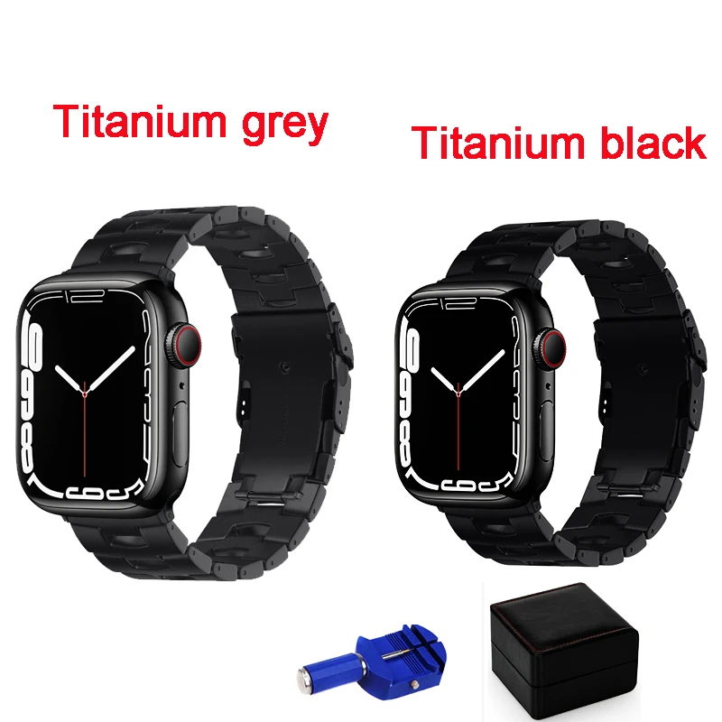 Titanium Strap For Apple Watch Ultra 49mm Titanium Wristband For iWatch 8 7 6 5 4 3 2 SE 60g Weightless Watchand with gift Box