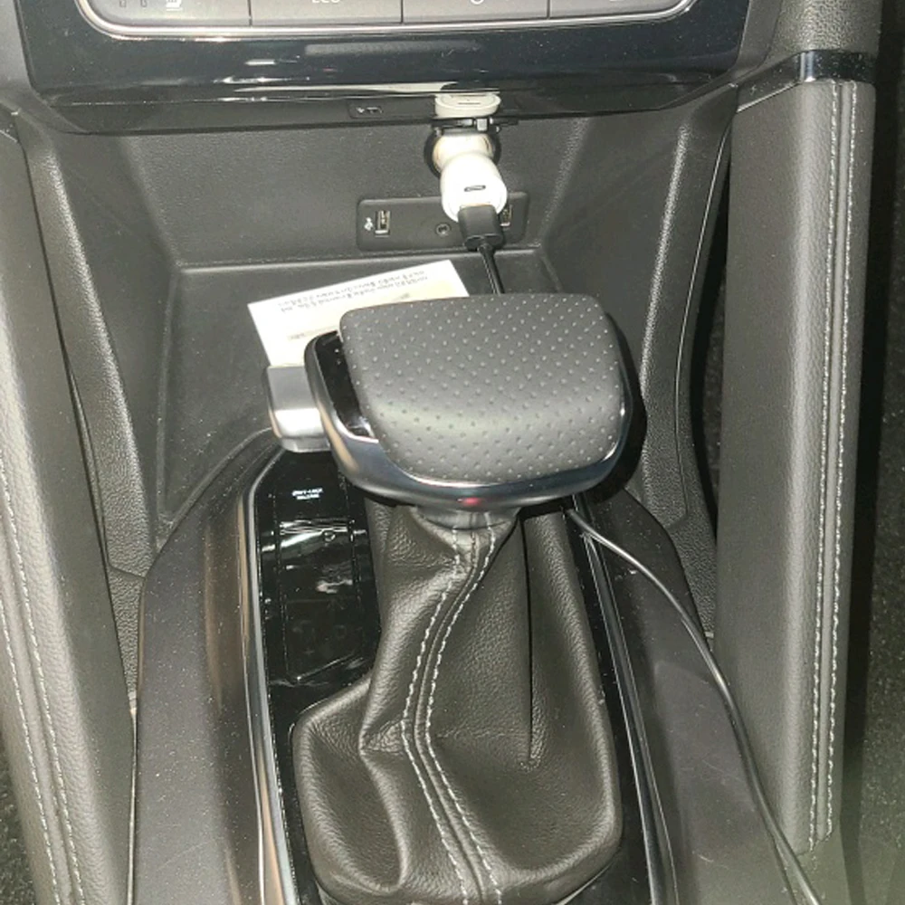 

Gear Shift Knob DSG Yachting Gear Knob Leather Automatic Shifter for Renault Koleos Megane 2021 Kadjar Car Interior Accessories