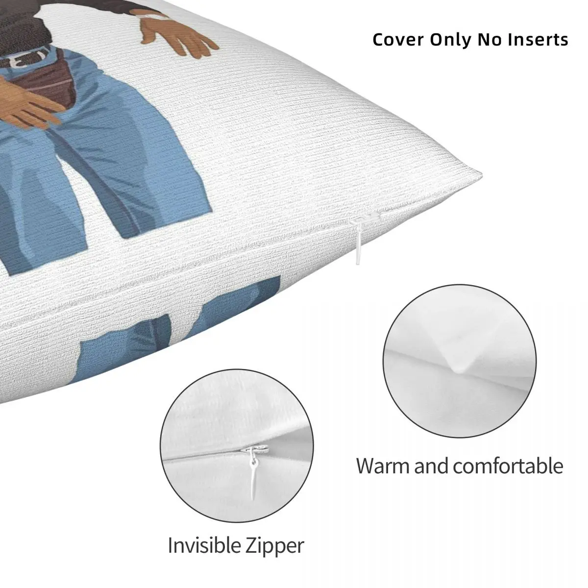 Dwayne Johnson The Rock квадратная наволочка из полиэстера и льна с бархатным узором на