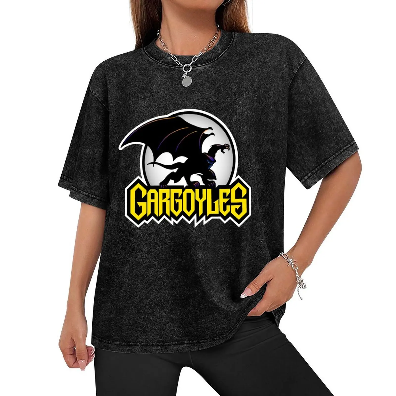 Футболка Gargoyles милая одежда топпинг винтажная рубашка в стиле аниме мужская