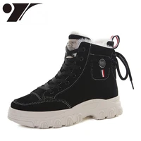 new women shoes with velvet autumn and winter fashionable warm high top sneakers lightweight and comfortable winter boots women