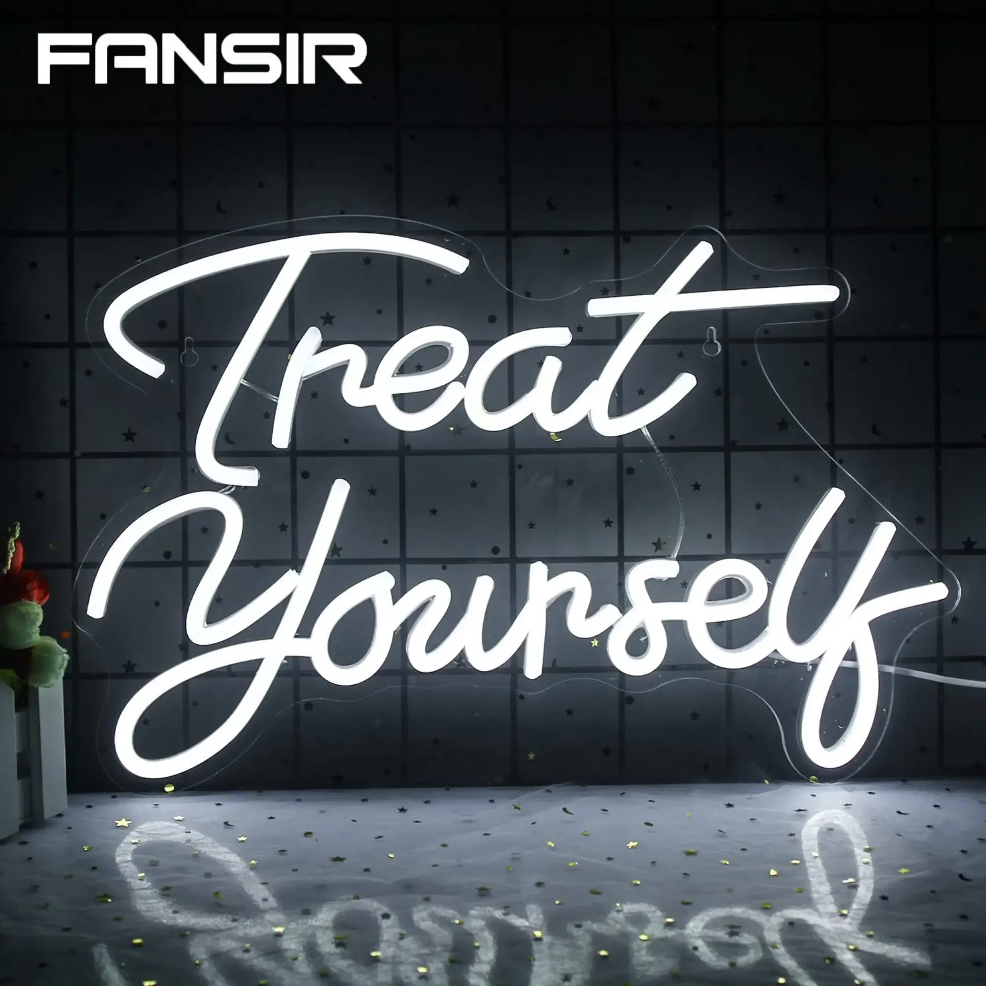 Неоновая вывеска для украшения стен с регулируемой яркостью USB