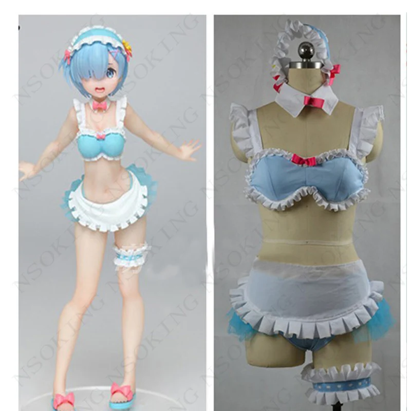 

Anime Re:Zero kara Hajimeru Isekai Seikatsu Rem Swimwear Cosplay Costume custom made