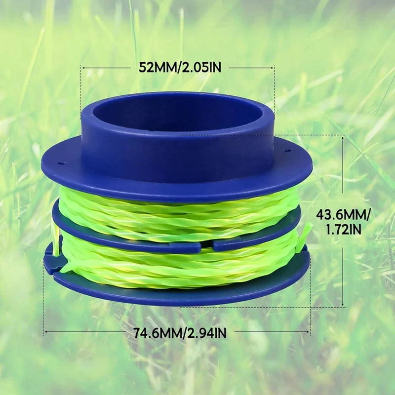 KLS 124-03 катушеная триммерная леска 0 080 дюйма 16 футов 6 шт. для прочного триммера Kobalt