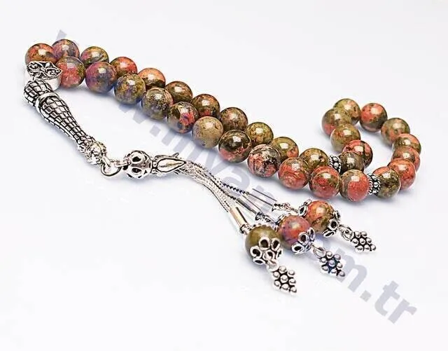 IQRAH Unakit Stone Rosary (925 STERLING SILVER)