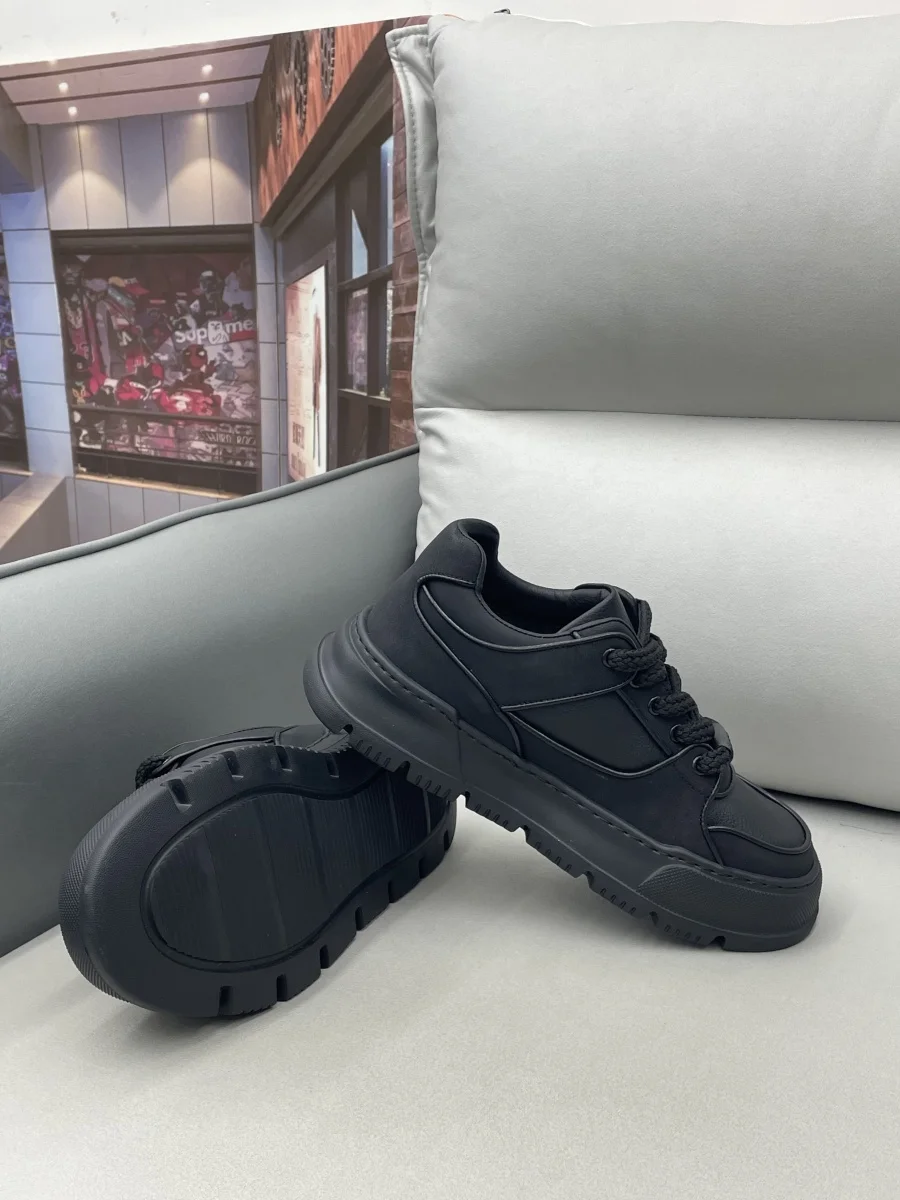 Ozhouzhan/Новая зимняя мужская обувь с низким берцем и кожаной поверхностью на