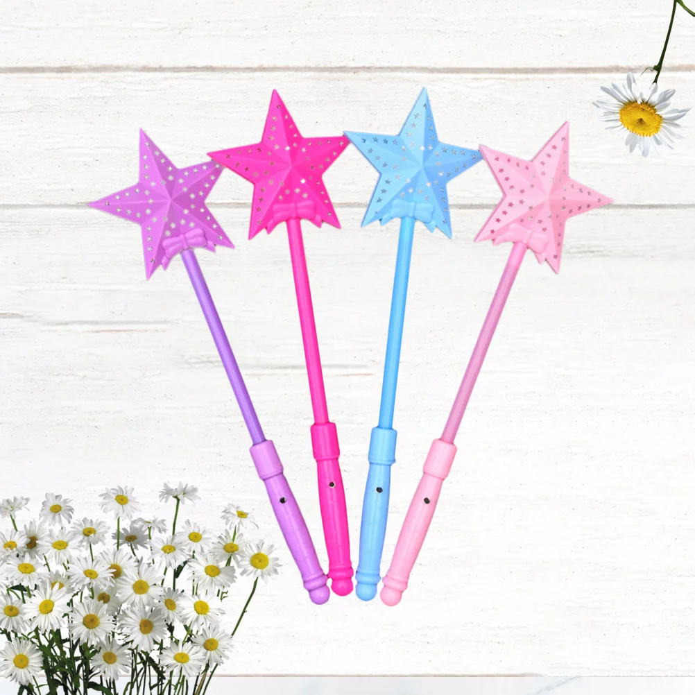

4 PCS Sticks Plastic Luminous Flash Toy Light Concert Childrens Toys