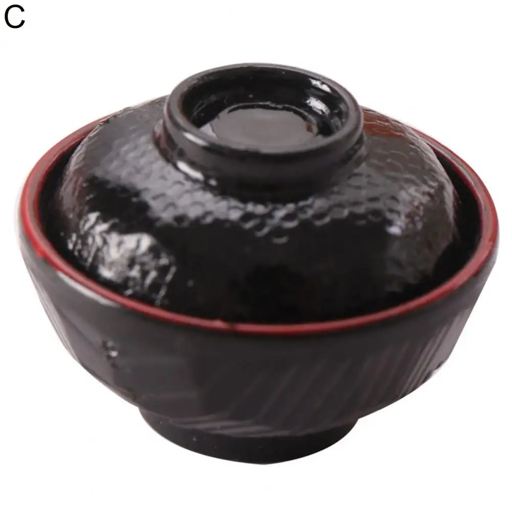 

Helpful Doll House Bowl Fine Workmanship Portable Miniature Cutlery Model Dollhouse Cutlery