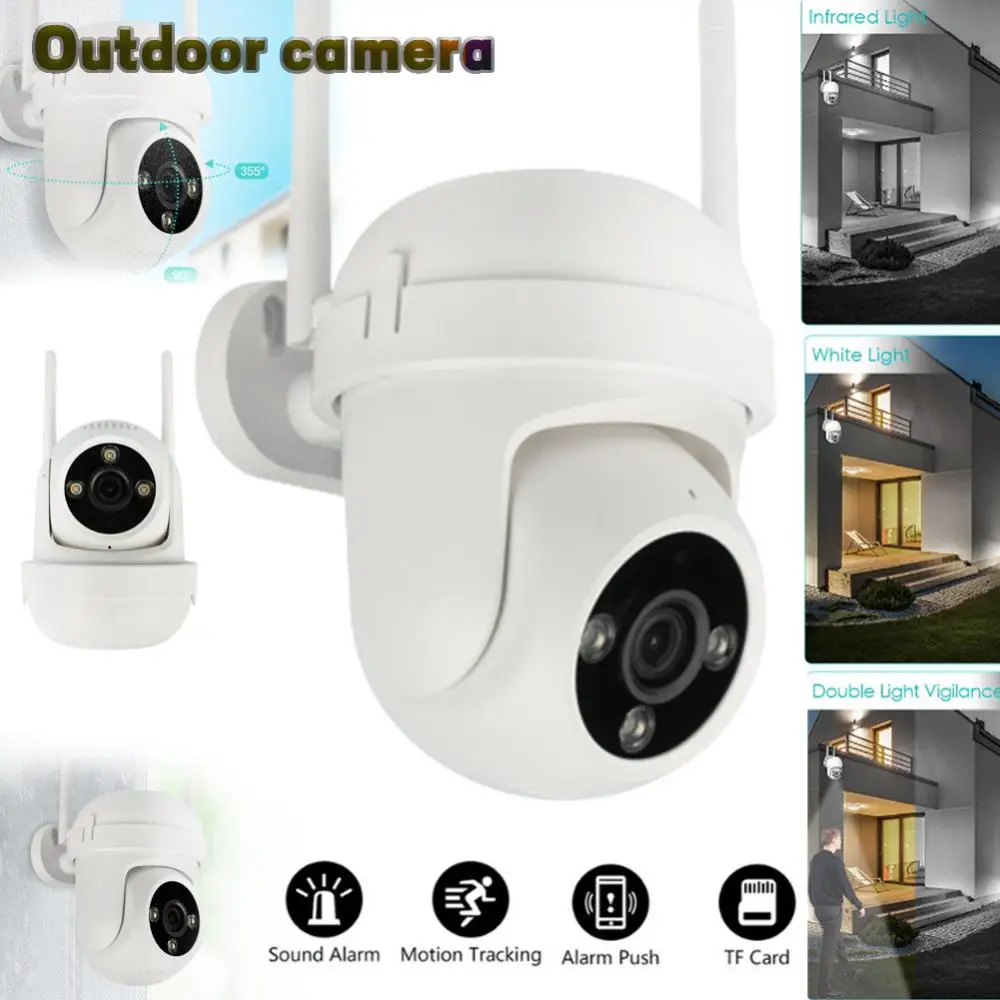 

Wireless IP Camera 3MP 5X Zoom Outdoor Waterproof WIFI PTZ Camera HD 1080P Automatic Tracking Closed-circuit Television Camera