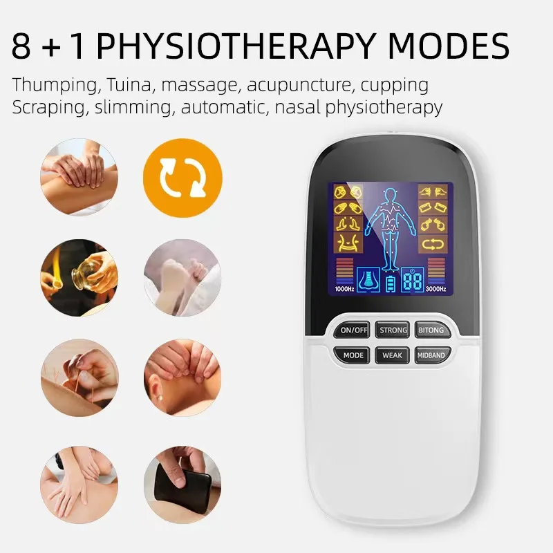 

EMS Muscle Stimulator Low Frequency Pulse Nose Mechine TENS Unit Therapeutic for Body Arm Laser Rhinitis Cure Health Care