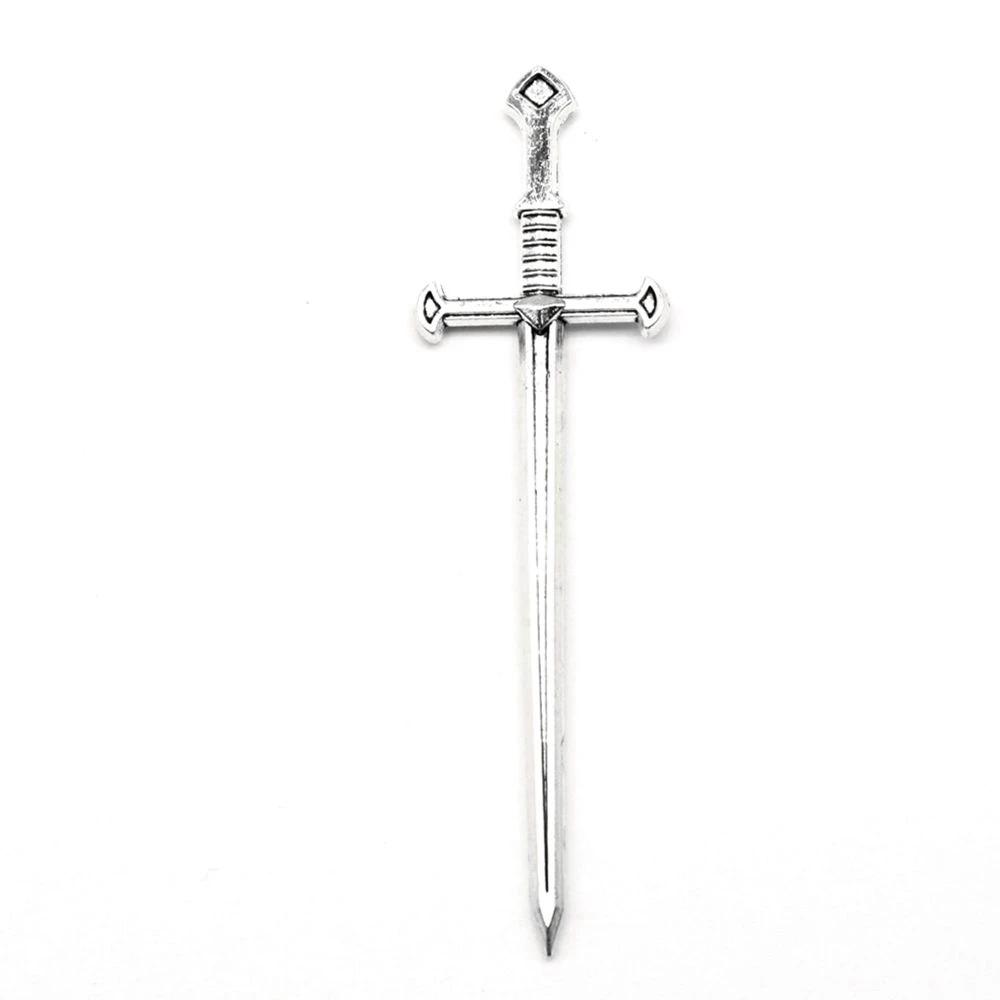 

20pcs Wholesale Jewelry Lots Sword Charms Pendant Supplies For Jewelry Materials 23x80mm