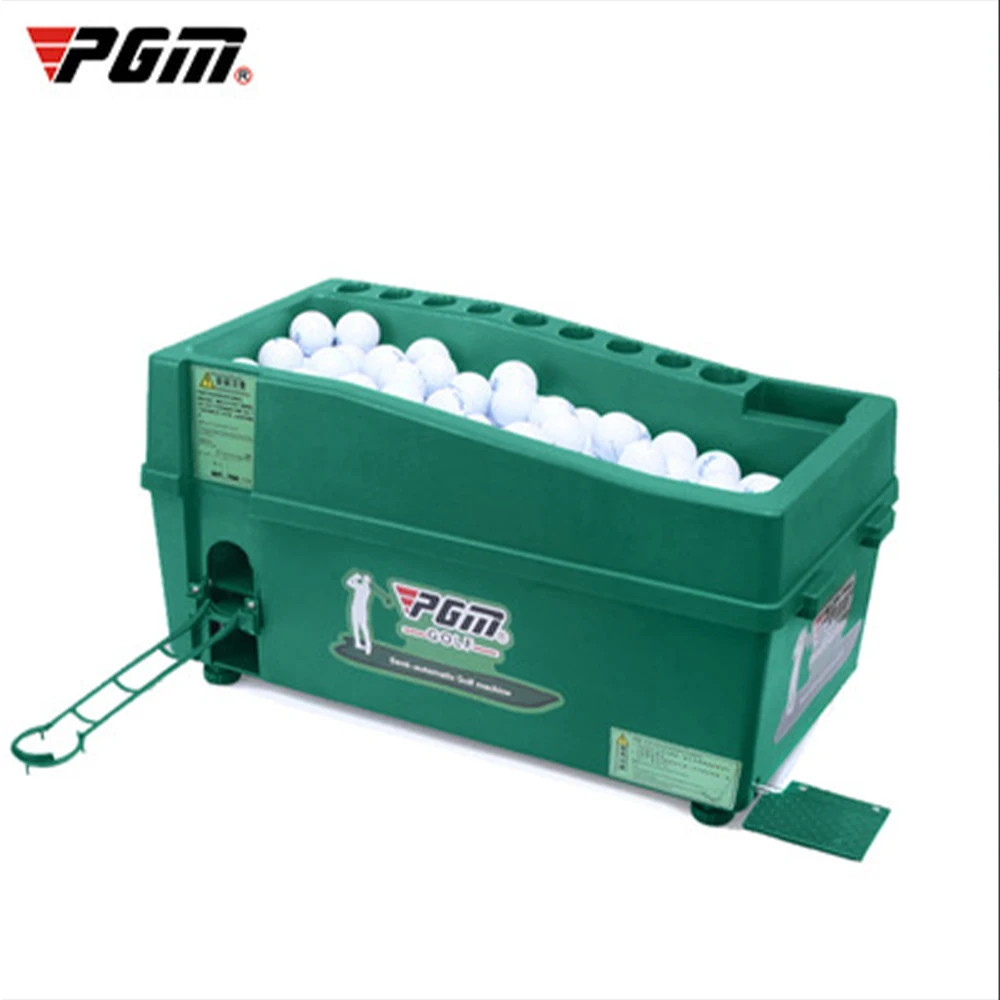 PGM Semi-automatic Golf Ball Machine Automatic Golf Ball Dispenser With Golf Clubs Holder ABS Material Golf Training Machine