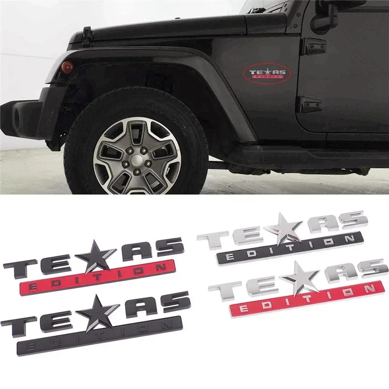 3D ABS Эмблема TEXAS EDITION значок задний багажник брызговик для Jeep Chevy Silverado GMC Sierra
