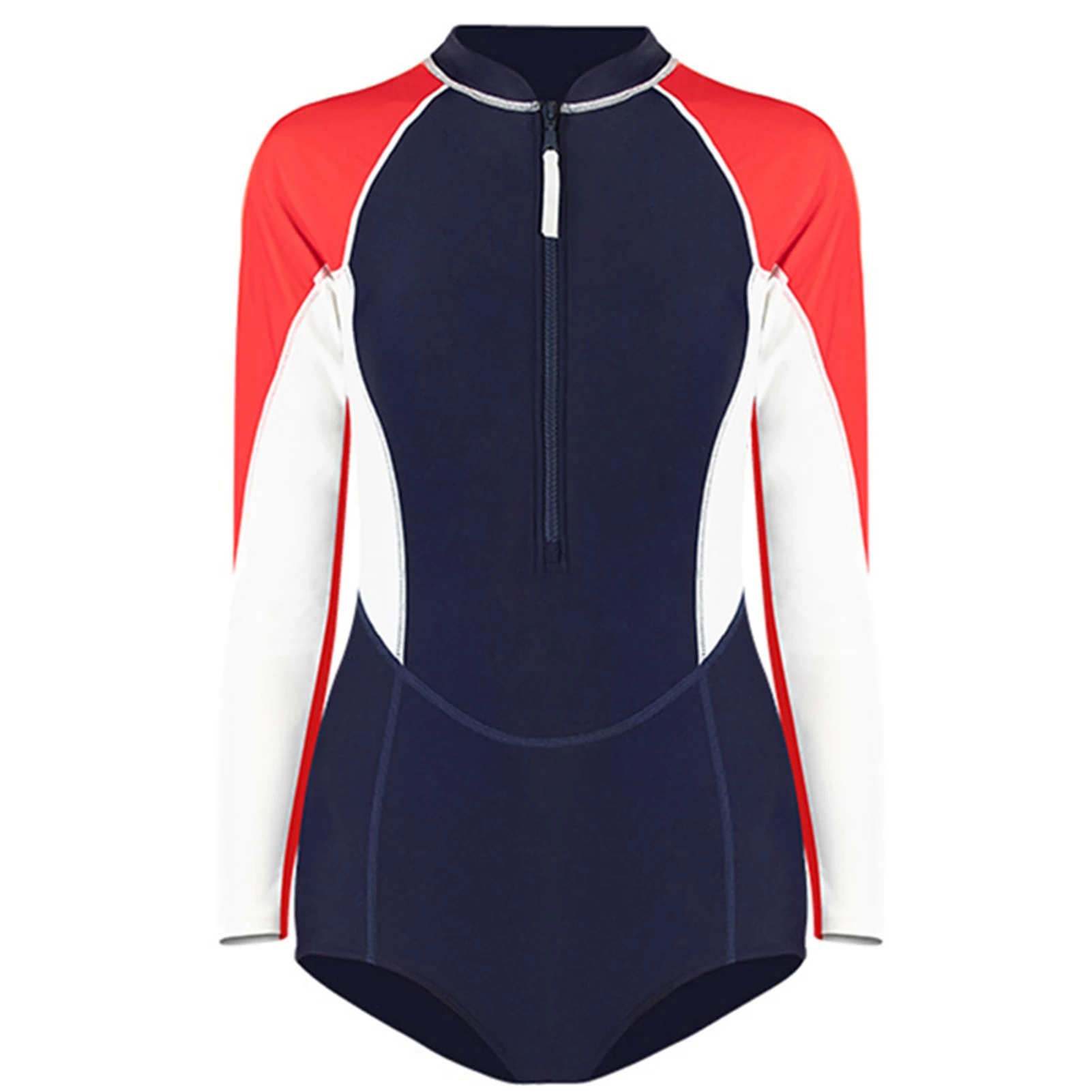

Long SleevePiece Swimsuit For Women Breathable Swimsuit Summer One-piece Swimwear For Surfing Diving Swimming