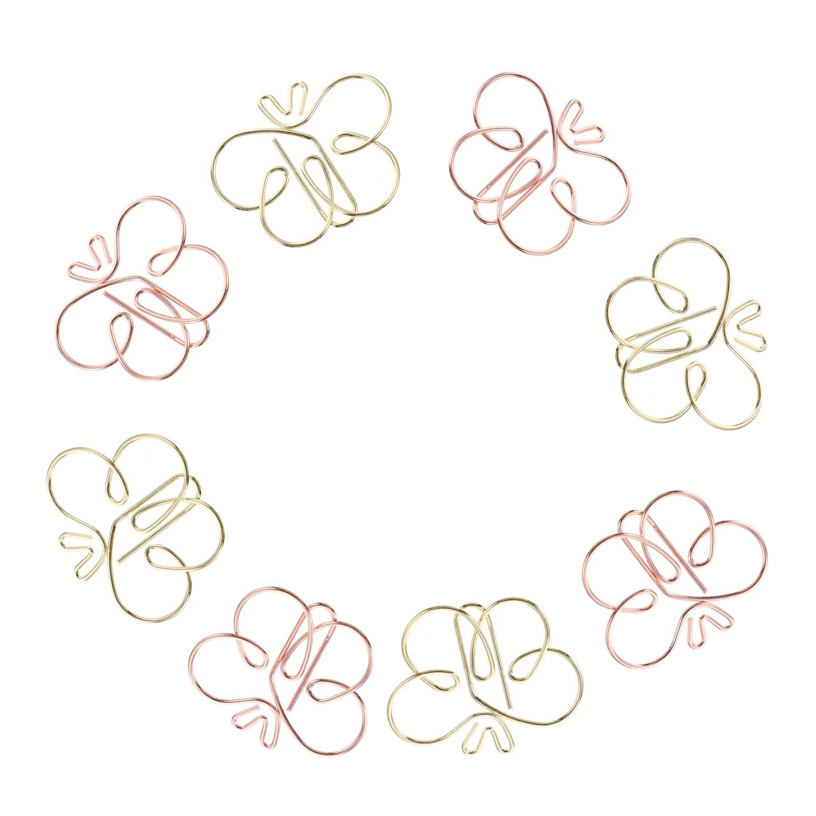 

20 Pcs Tiny Paper Clips Metal Paperclips Decorative Folders Creative Shaped Document Delicate Office Paperwork