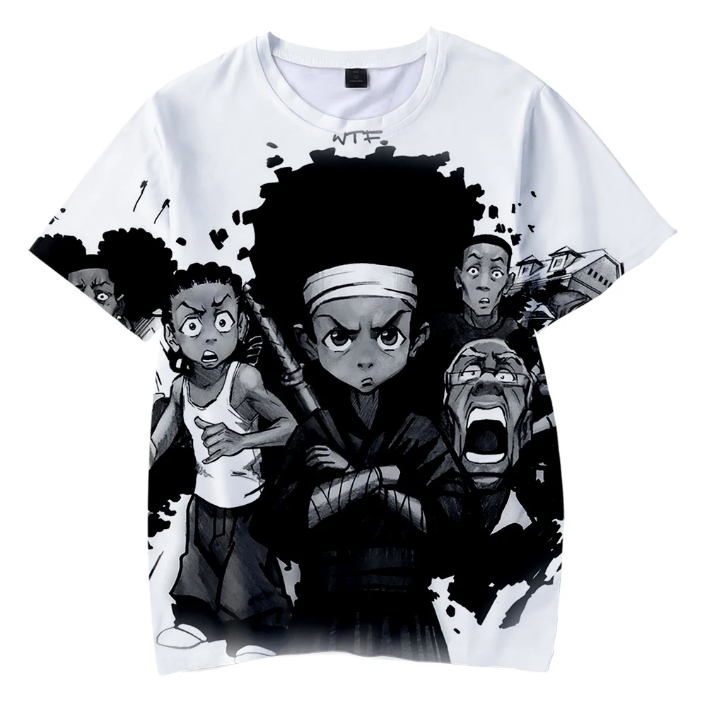

The Boondocks 3D Print T-shirt Men Women Summer Fashion Casual Round Neck Short Sleeve Streetwear Harajuku Oversized Tops Tees