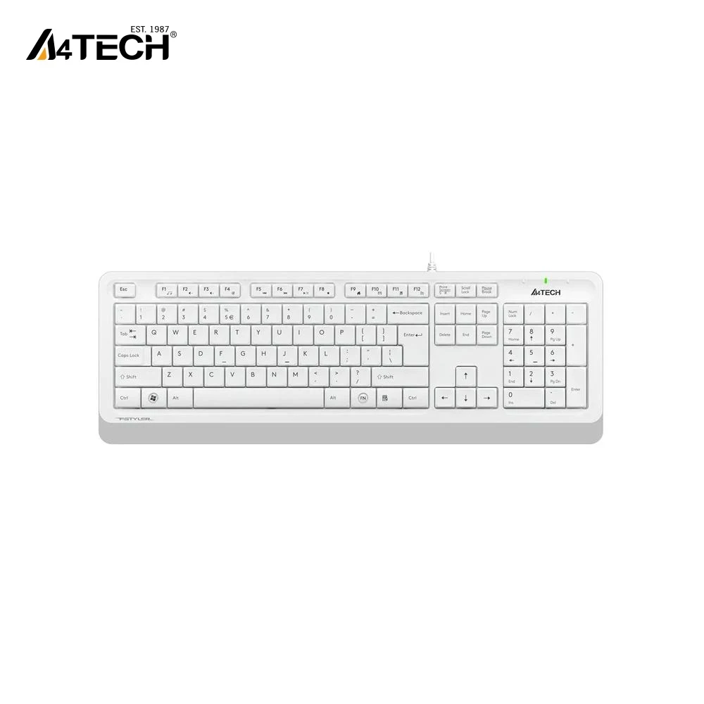 Клавиатура A4 Fstyler FK10 белая Аксессуары для клавиатуры Мыши Периферийные устройства Компьютеры для офиса Игровые компьютеры Компьютеры на.