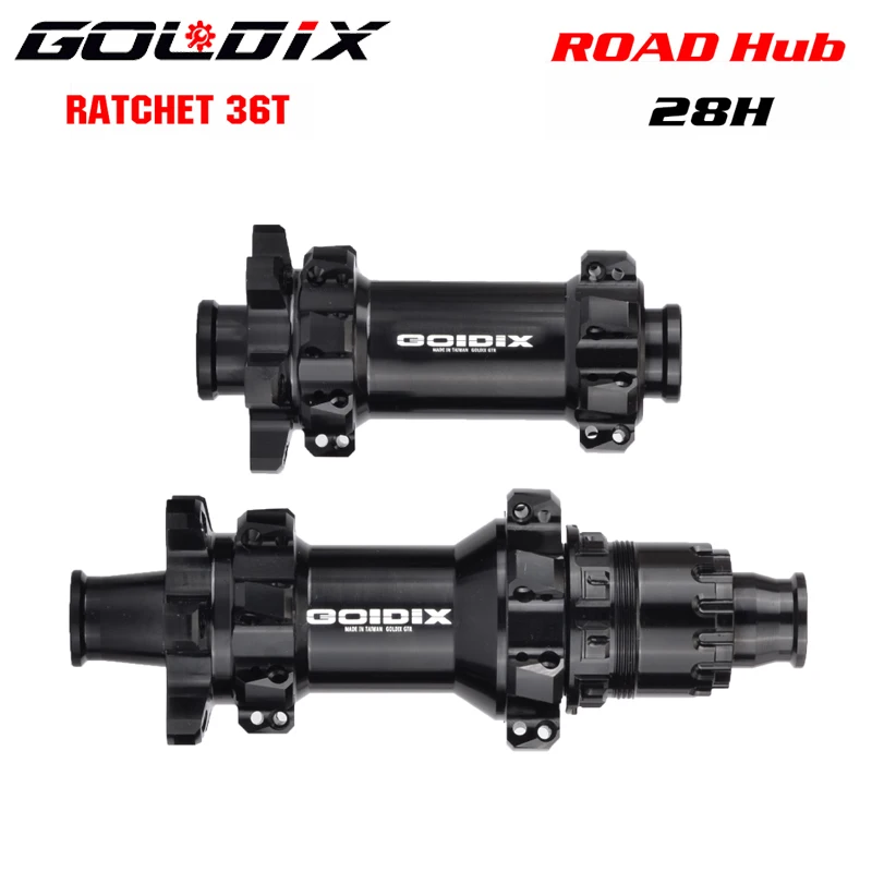 

GOLDIX Cubo 28 Furo ROAD 28H Bike Hub Sealed Bearing Compatible Ratchet 36/60T Road Compatible SHIMANO SRAM 11 Speed Cassette