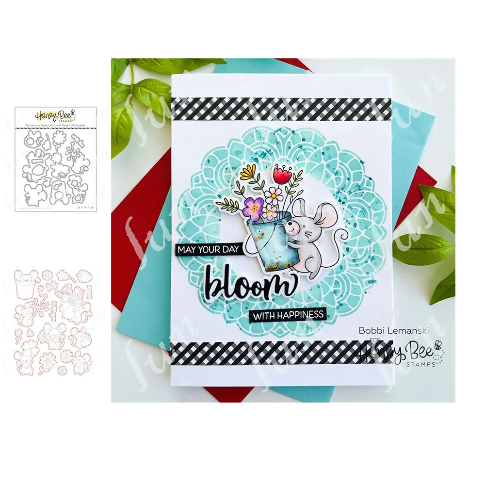 

Arrival 2022 New Sweet Spring Mice Metal Cutting Dies and Stamps Set Handmade Diy Embossing Make Scrapbooking Album Decoration