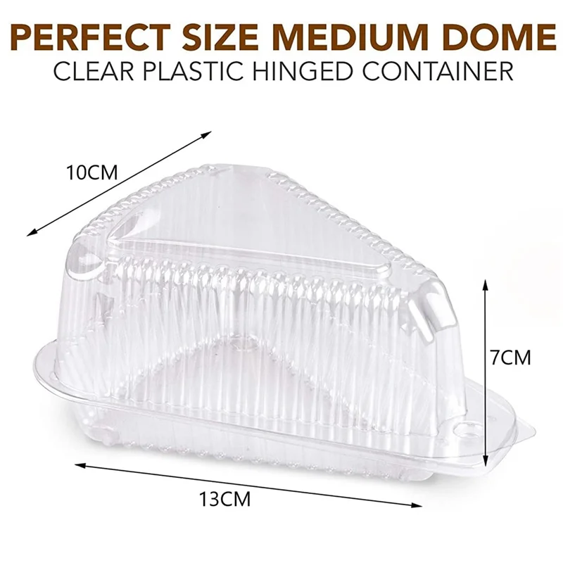

100Pcs Triangle Cheesecake Boxes Slice Cake Box Triangle Pie Holders Cake Boxes for Party Wedding