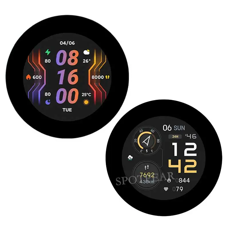 Плата разработки ESP32 S3 2 8 дюйма 480x480 круглый ЖК-дисплей датчик QMI8658 микрофон SD/MP3