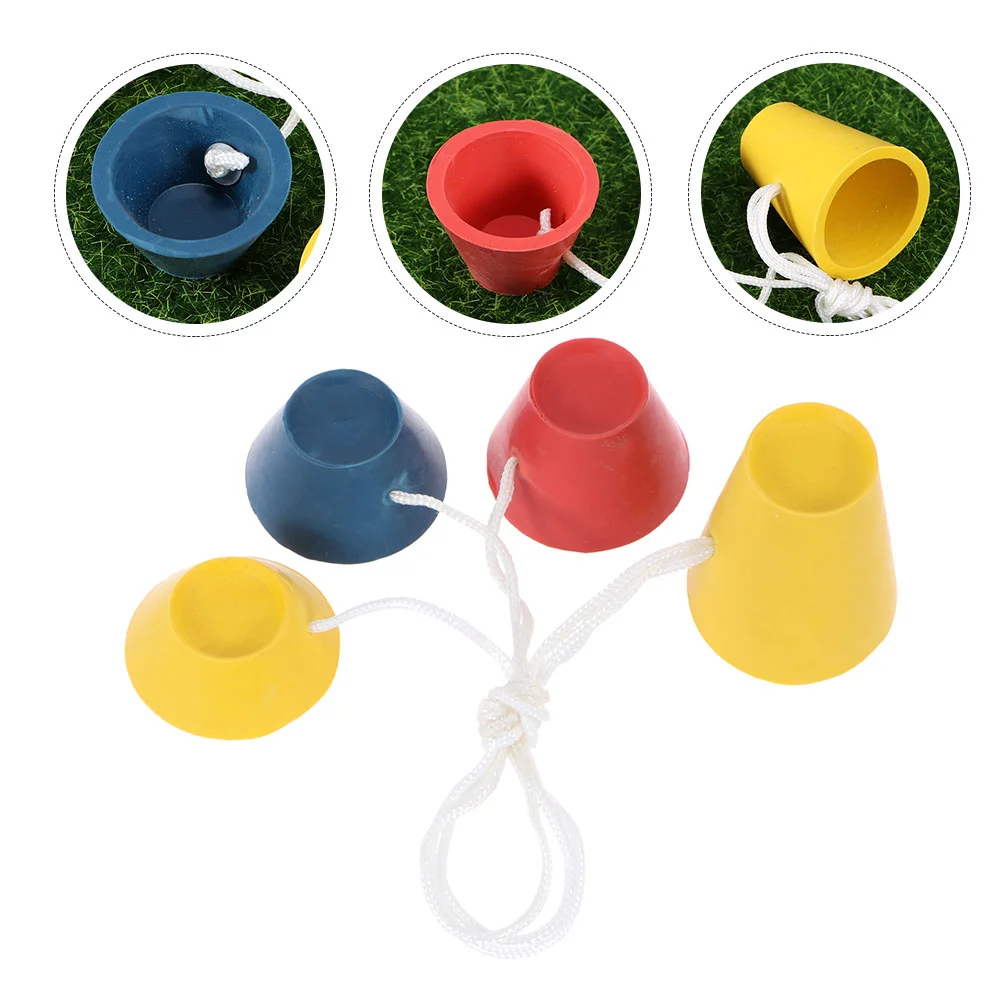 

16 Pcs Rubber Ball Seat Durable Golfing Balls Tees Golfs Practicing Supplies Outdoor Holder Bases Dad Winter
