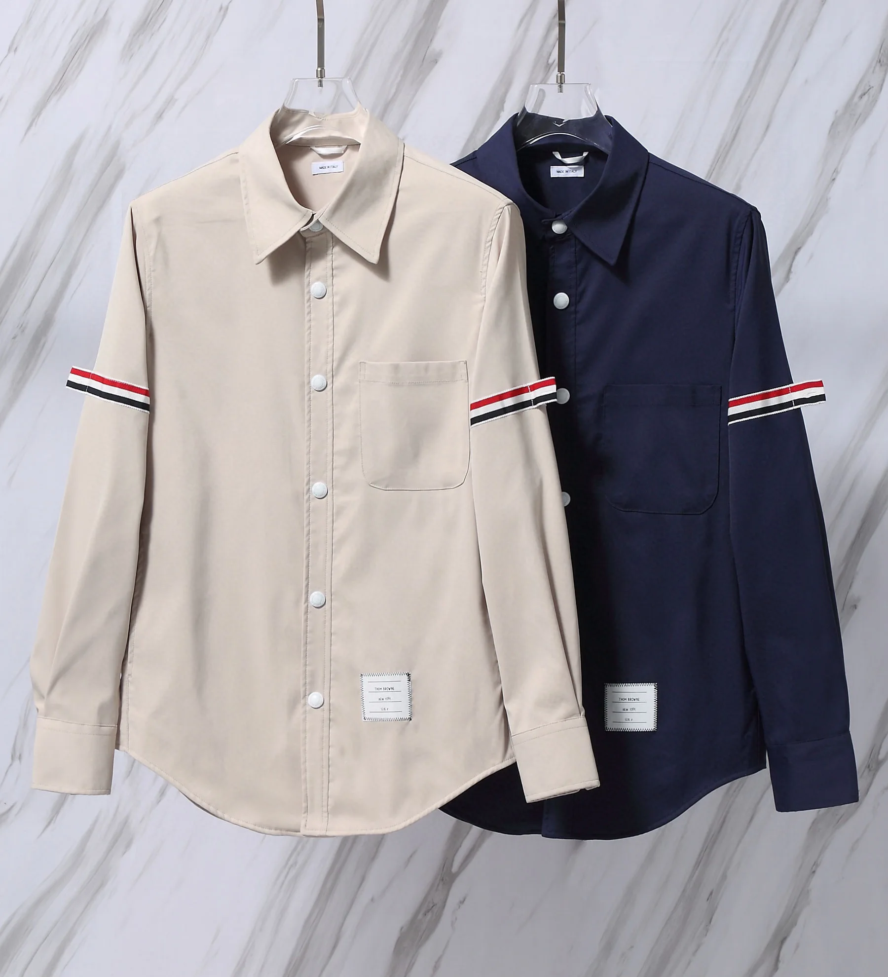 

Men's Casual Solid Shirt Comfortable Special Design Long Sleeve Easy-care Shirts High Quality 100% Cotton Smart Shirts Jakcet
