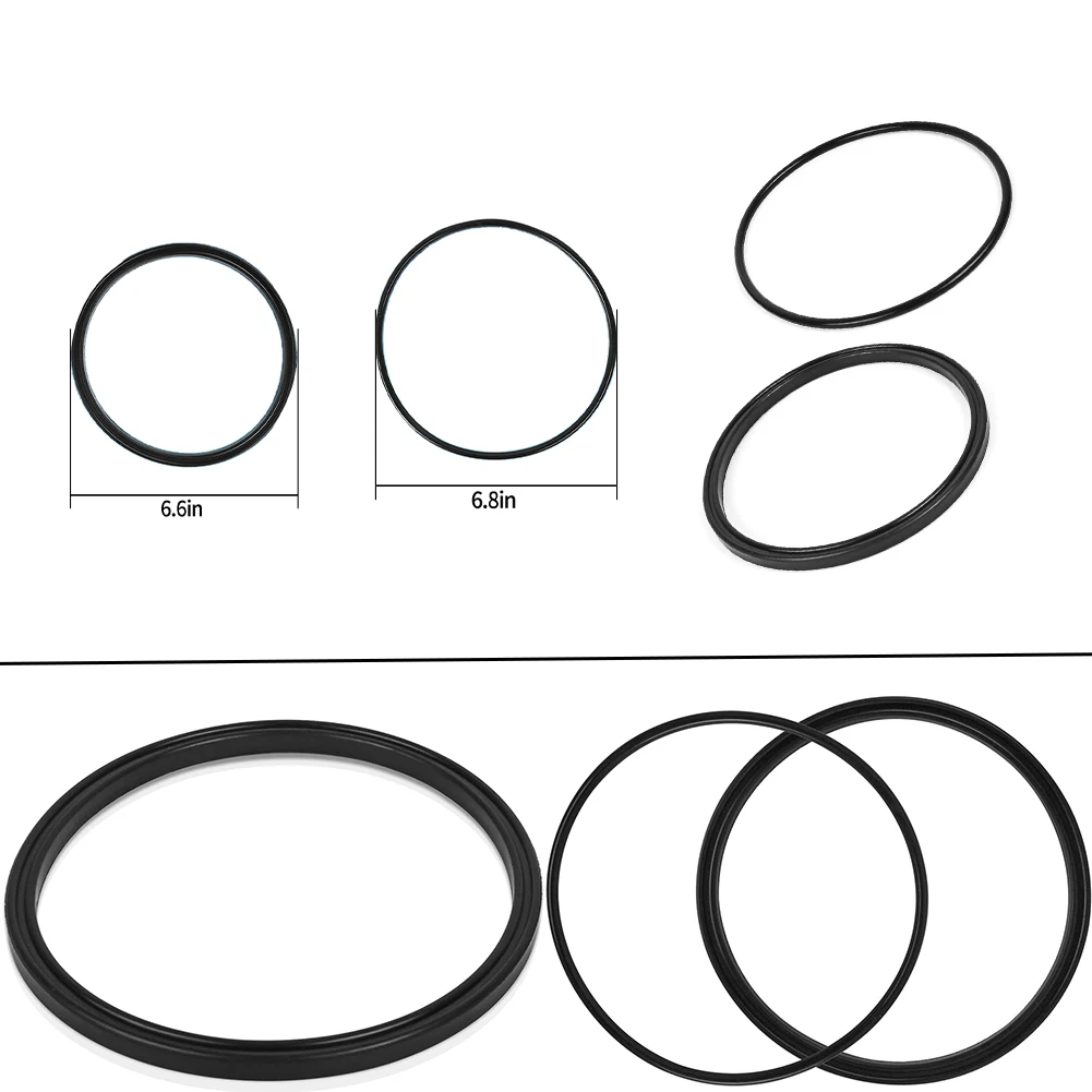 

R0449100 Lid Seal With O-Ring Kit For Select For Zodiac Jandy Pool And Spa Pumps Oil Resistance Washer Round Shape Black