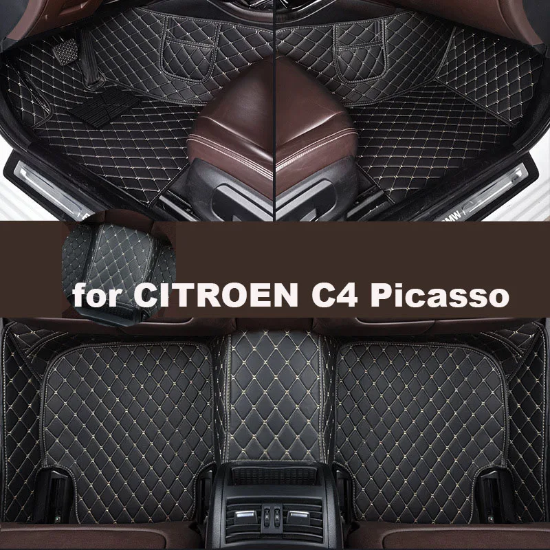 

Autohome Car Floor Mats For CITROEN C4 Picasso 2009-2017 Year Upgraded Version Foot Coche Accessories Carpets