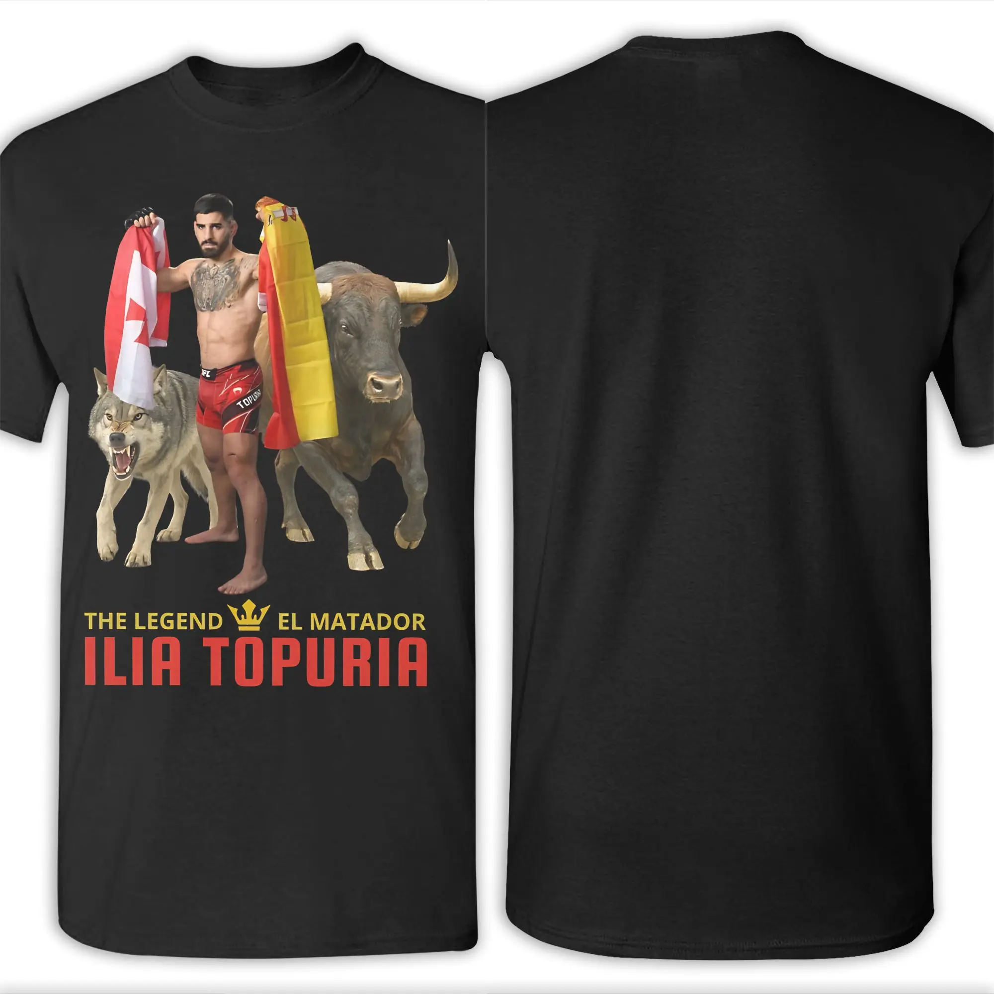 2026 El Matador Ilia Topuria Merch Мужские и женские футболки из 100% хлопка с графическим принтом (art.: 3920dbacc91a5) - 3920dbacc91a5