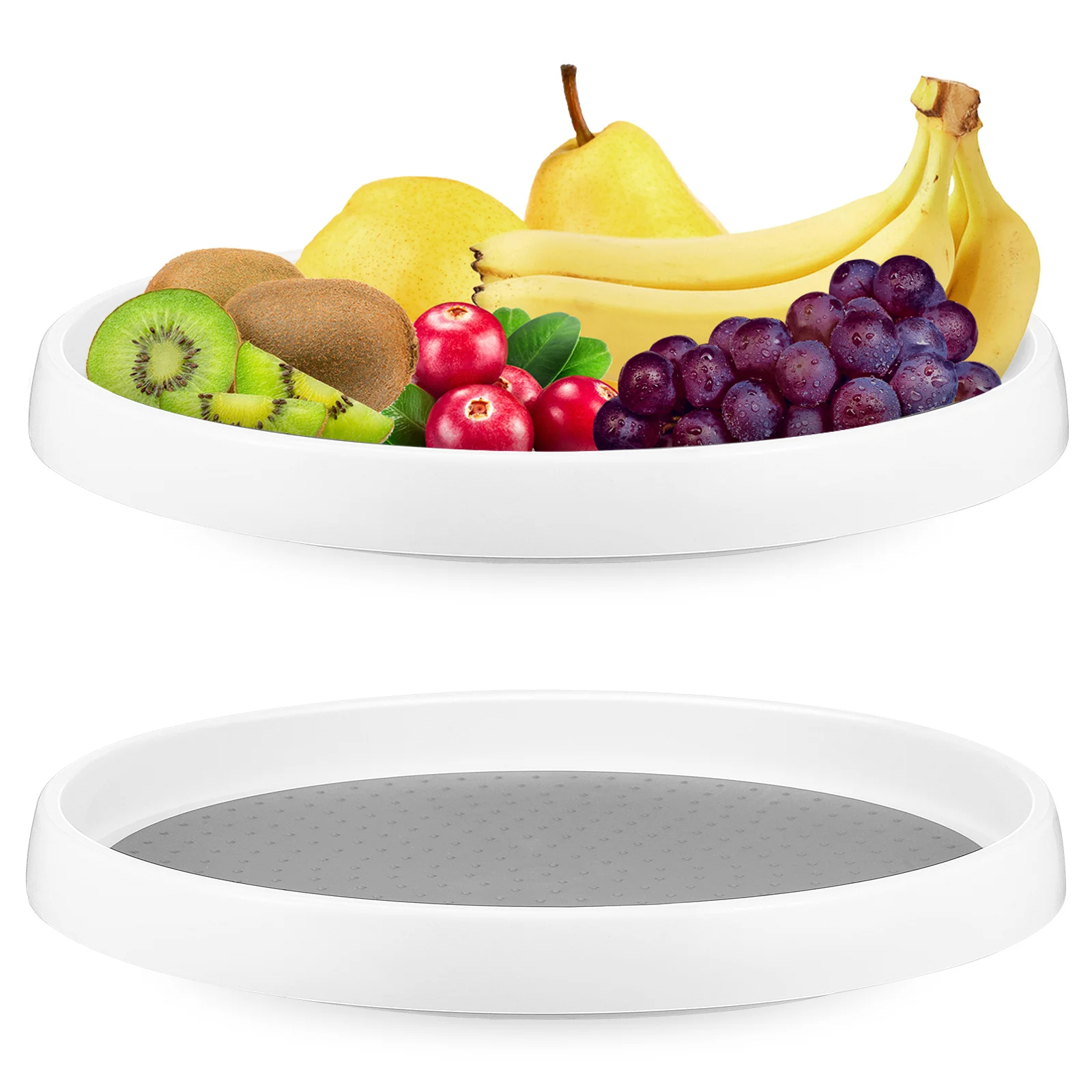 

2 Pcs Stable Non-Slip Rotatable Sturdy Storage Turntable Spice Racks Turntable Rack Organizers Turntable Organizers