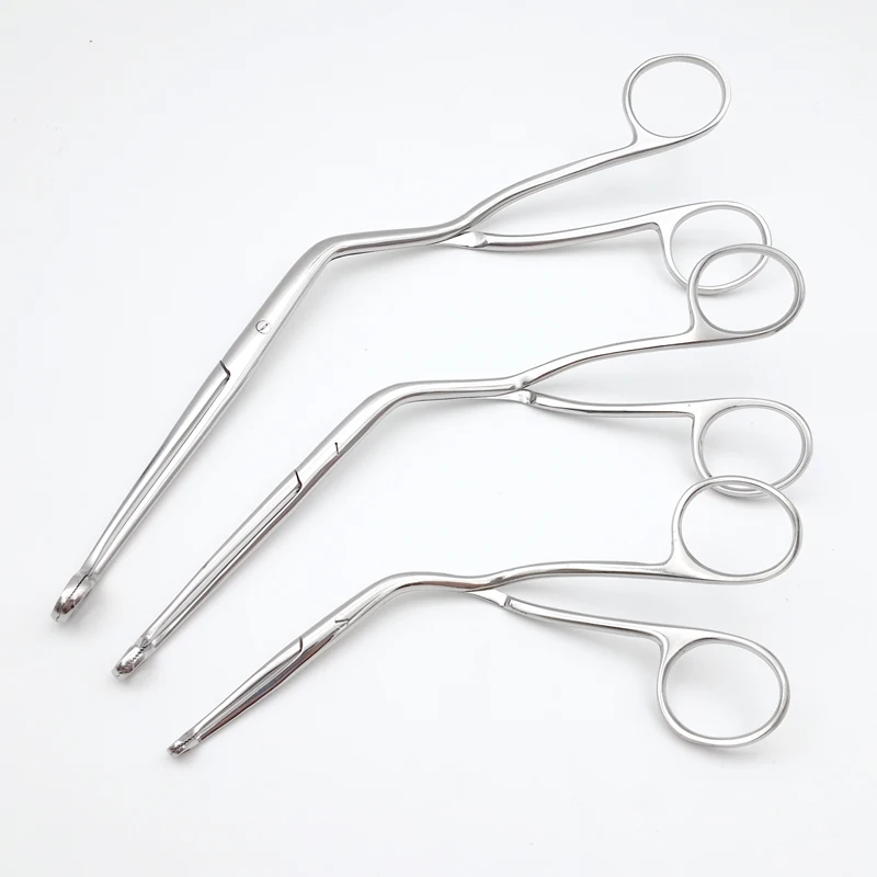 

Stainless steel tracheal intubation forceps, laryngeal forceps, catheter forceps, adults and children, expansion forceps