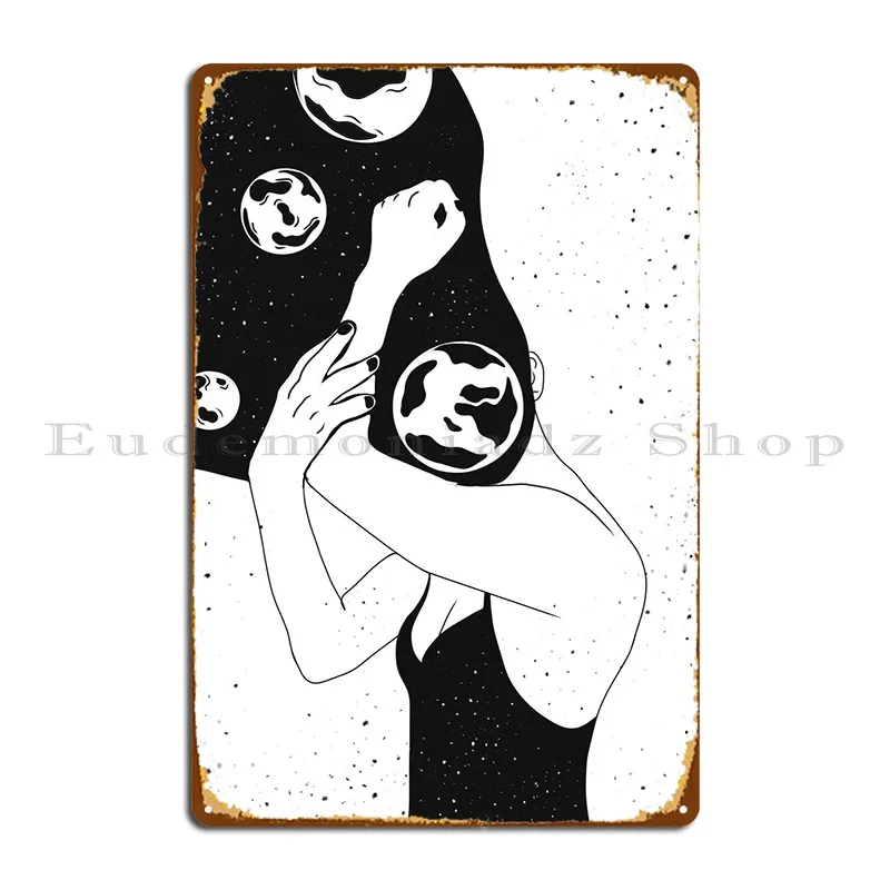 

Металлический плакат с изображением лица Галактики, гаражные таблички для кинотеатра, персонализированный винтажный жестяной плакат