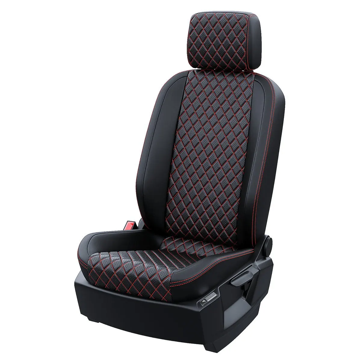 Чехлы на Рено Логан 2004-2015 Экокожа с ромбом