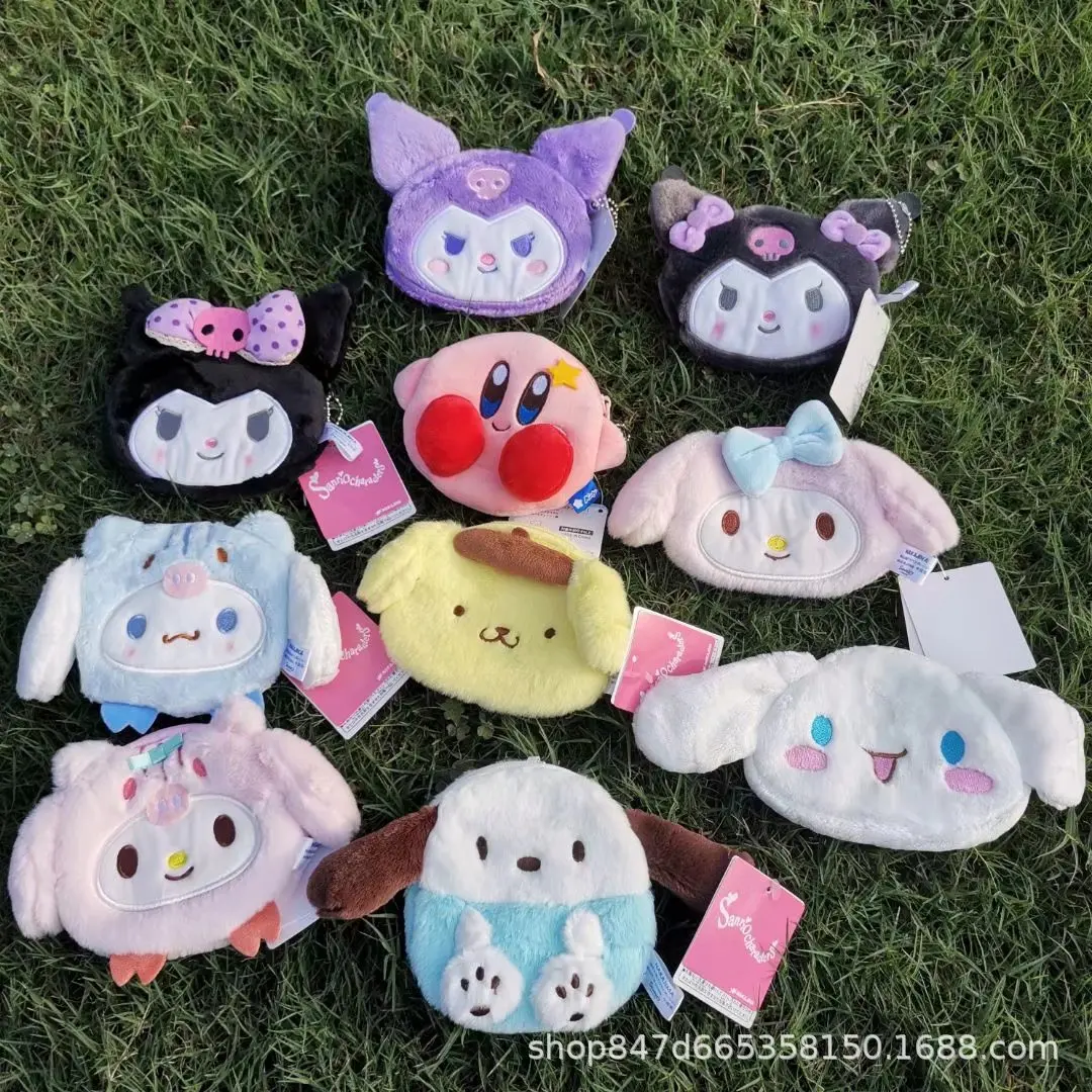 Милый Sanrios Kuromi My Melody Cinnamonroll аниме плюшевая кула Кошелек для монет сумка хранения