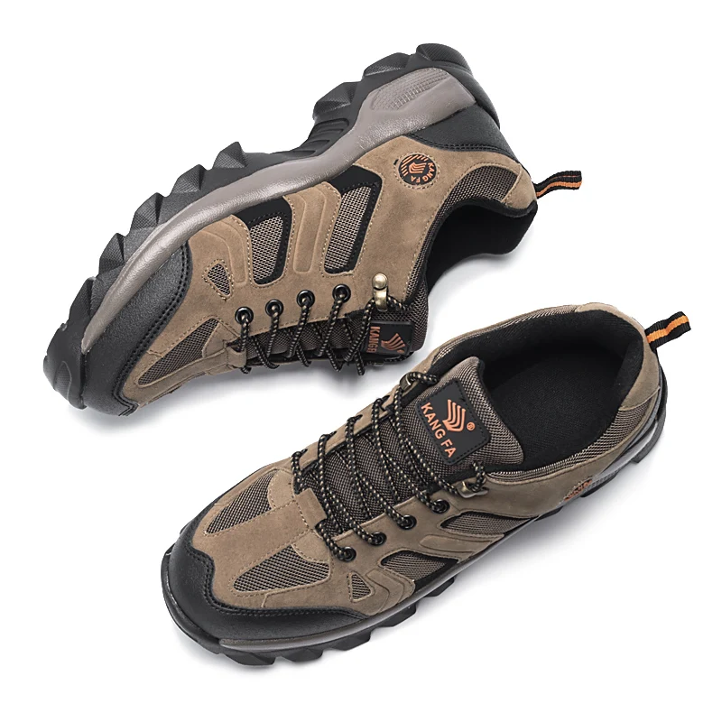 2023 Summer Unisex Brown Men's Trekking Shoes Platform Breathable Hiking Shoes Womens Plus Size 48 High Quality Outdoor Sneakers