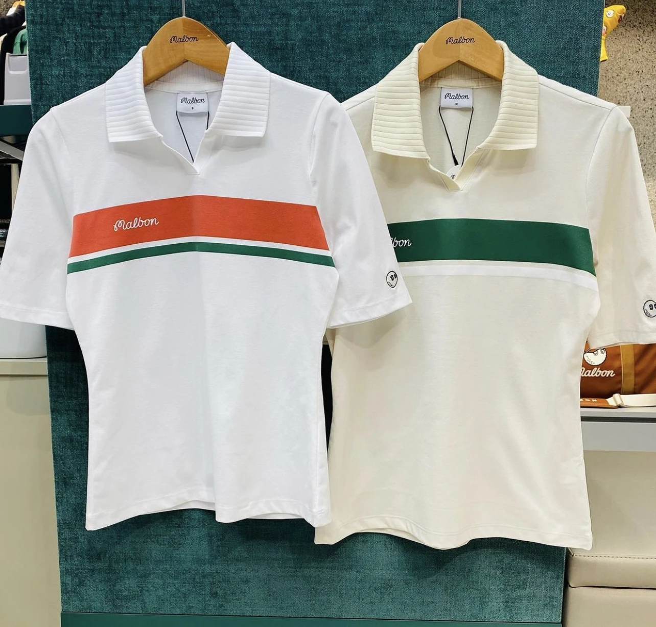 

MALBON Golf Clothing Ladies Top Short Sleeve Summer Fashion Breathable Slim Quick Dry Golf Clothing