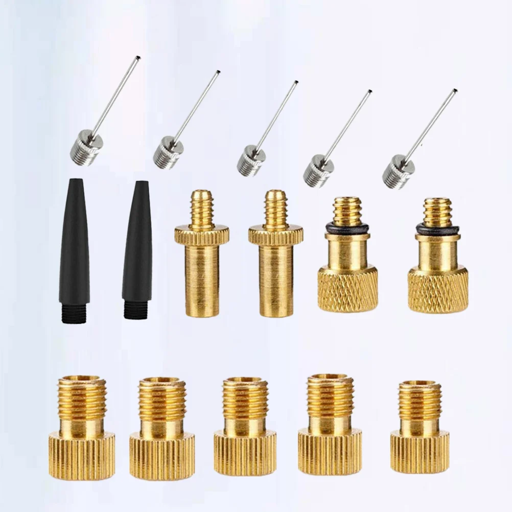 1 компл./16 шт. набор адаптеров для накачивания велосипеда автомобильный адаптер