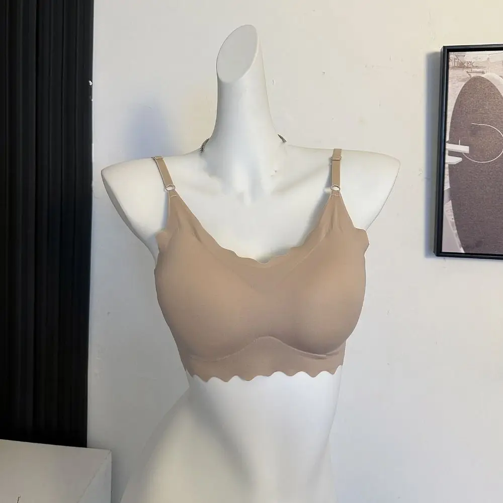 Бесшовный бюстгальтер без косточек с подкладкой красивые кружевные