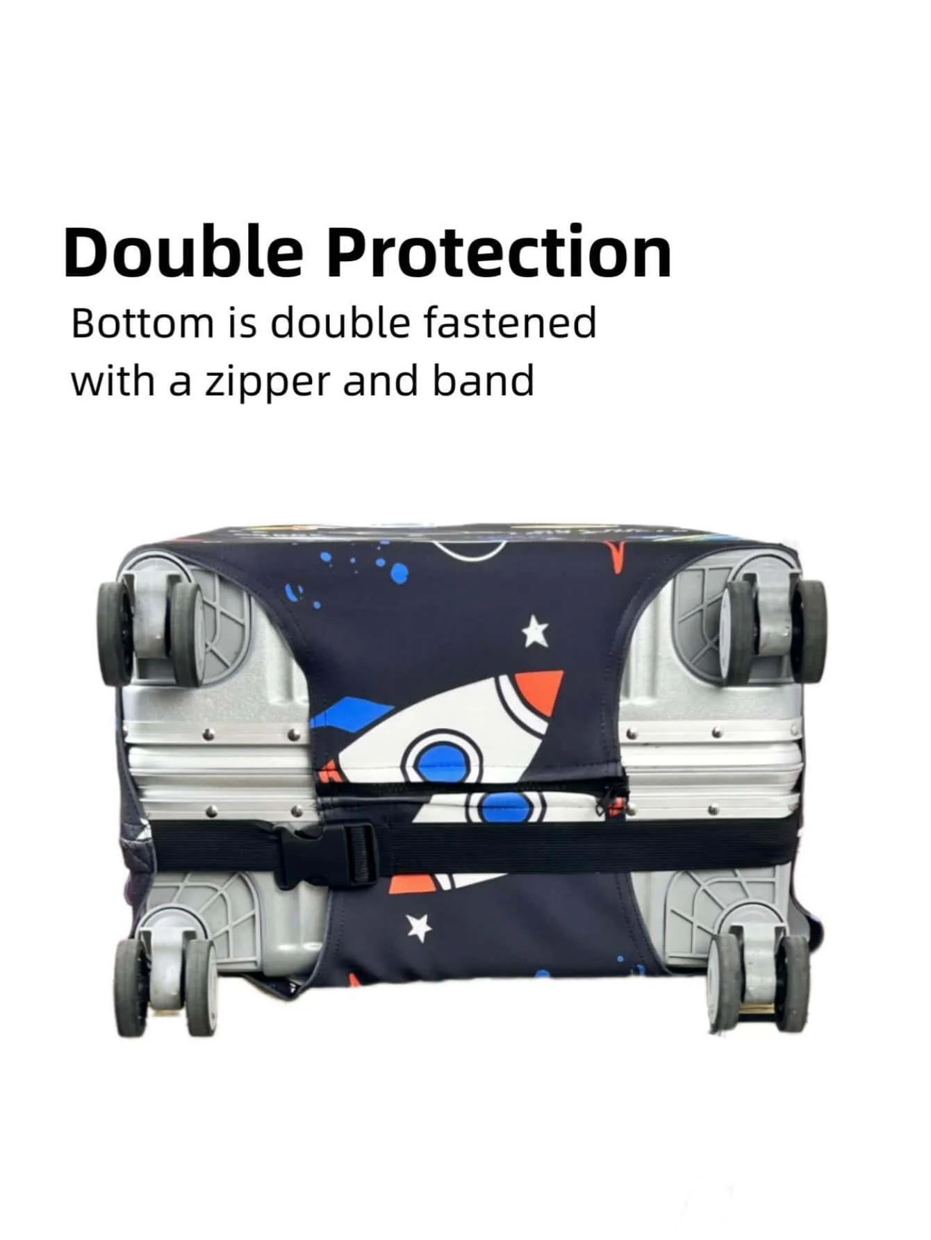 Эластичный полиэстеровый чехол для багажа защитный органайзера путешествий