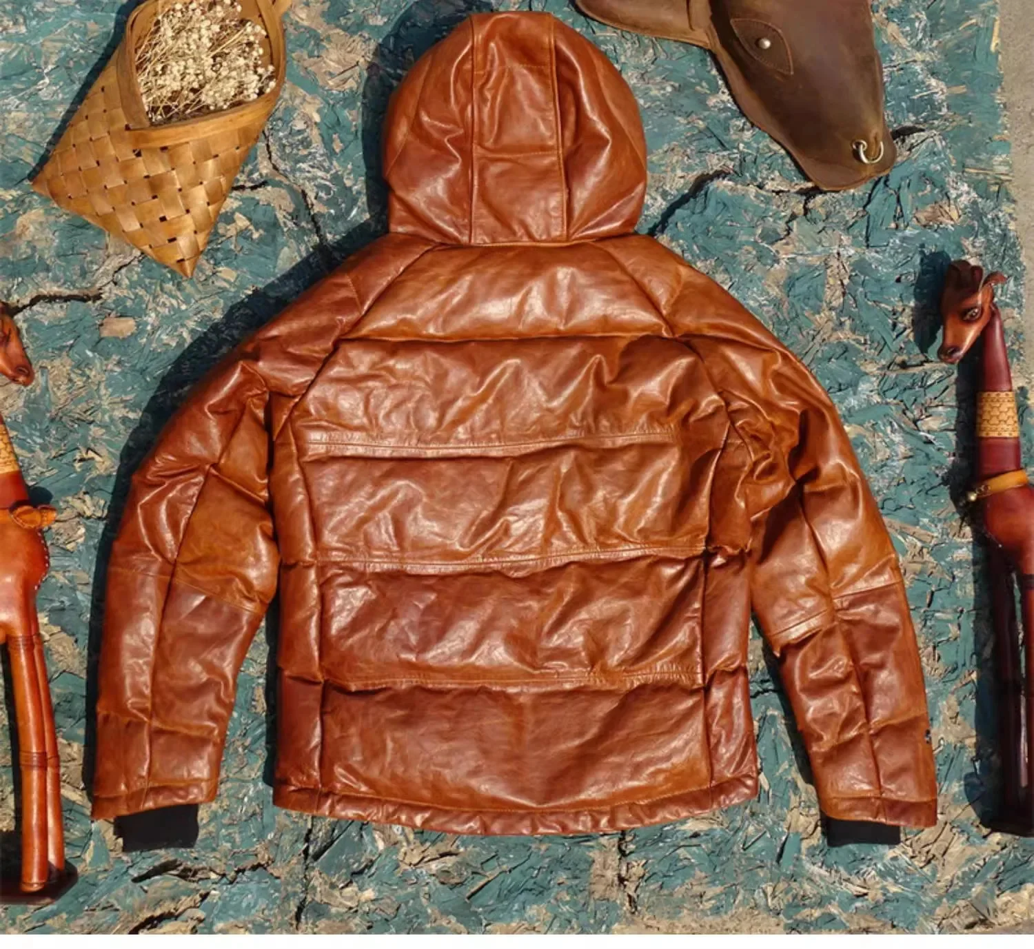 Магазин.модные зимние теплые куртки из воловьей кожи мужское пальто натуральной