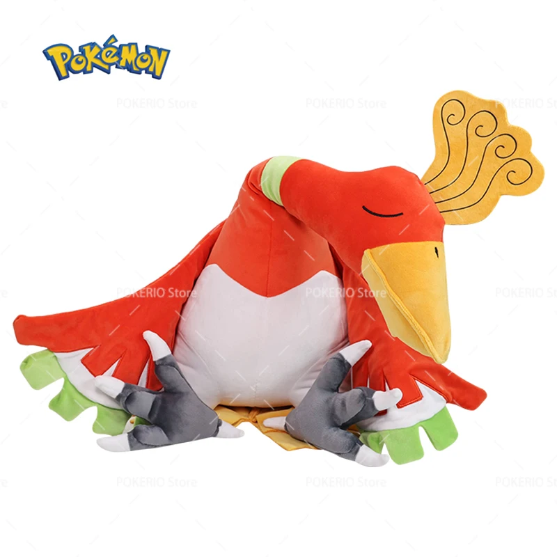 Фото Большой размер Pokemon плюшевая серия для сна Ho-Oh мягкая кукла мягкий снорлакс Umbreon Fuecoco Chikorita подушка Peluche игрушка Рождественский подарок №2