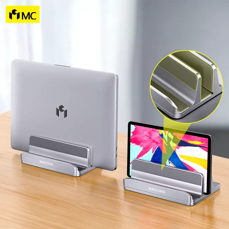 

MC LS818 Laptop Stand Foldable Aluminum Alloy Laptop Holder Notebook Vertical Stand For Macbook Air Tablet Holder
