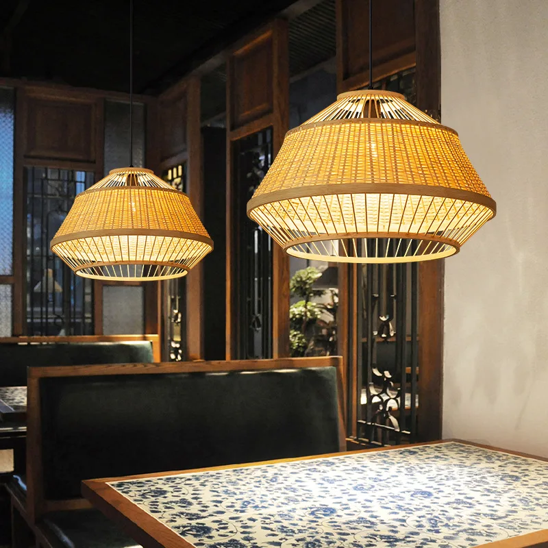 

Southeast Asia Pendant Lights Bamboo Hanglamp For Dining Room Bedroom Loft Bar Decor Lighting Modern Home E27 Kitchen Fixtures