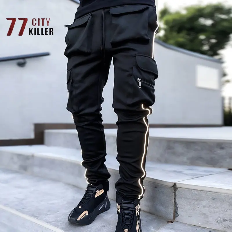 

Брюки мужские на молнии, прямые спортивные штаны, с несколькими карманами, для отдыха на открытом воздухе, весна-осень