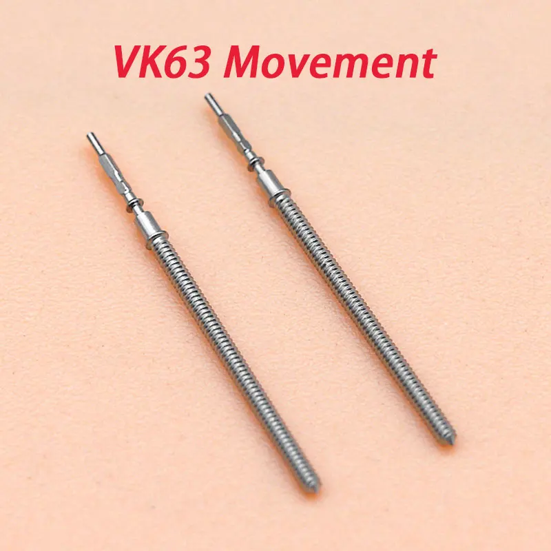 2/5 PCS VK63 Movement Winding Stem Replace Spare Parts Fit VK63 VK64 VK67 VK68 VK61 VD53 VD57 Watch Movement Repair Accessories